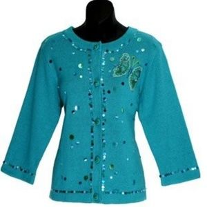 ARRIVISTE MICHAEL SIMON BUTTERFLY Cardigan SWEATER